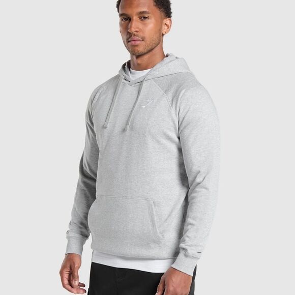 GYMSHARK CREST HOODIE‎ Grey in color Small NWT in packaging - Picture 3 of 7